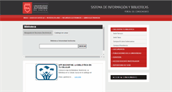 Desktop Screenshot of biblioteca.uautonoma.cl